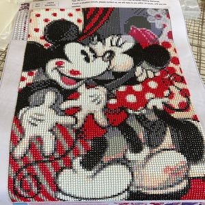 Classic Minnie and Mickey Mouse in love